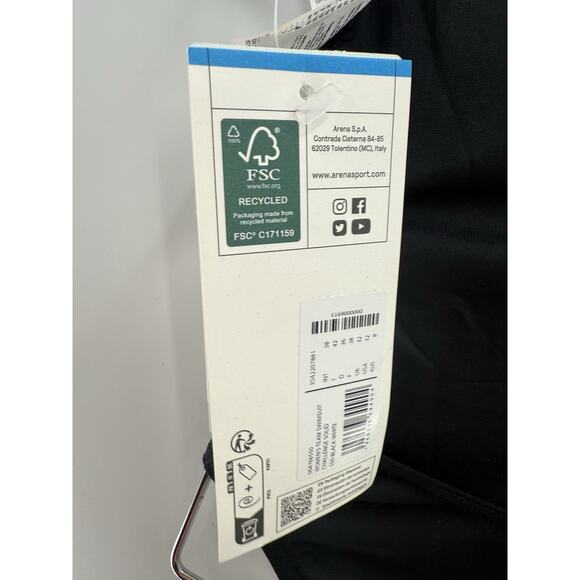 ARENA Women's Sports Team Swimsuit Solid Challenge Back, Black/White USA-32 READ - Picture 8 of 16